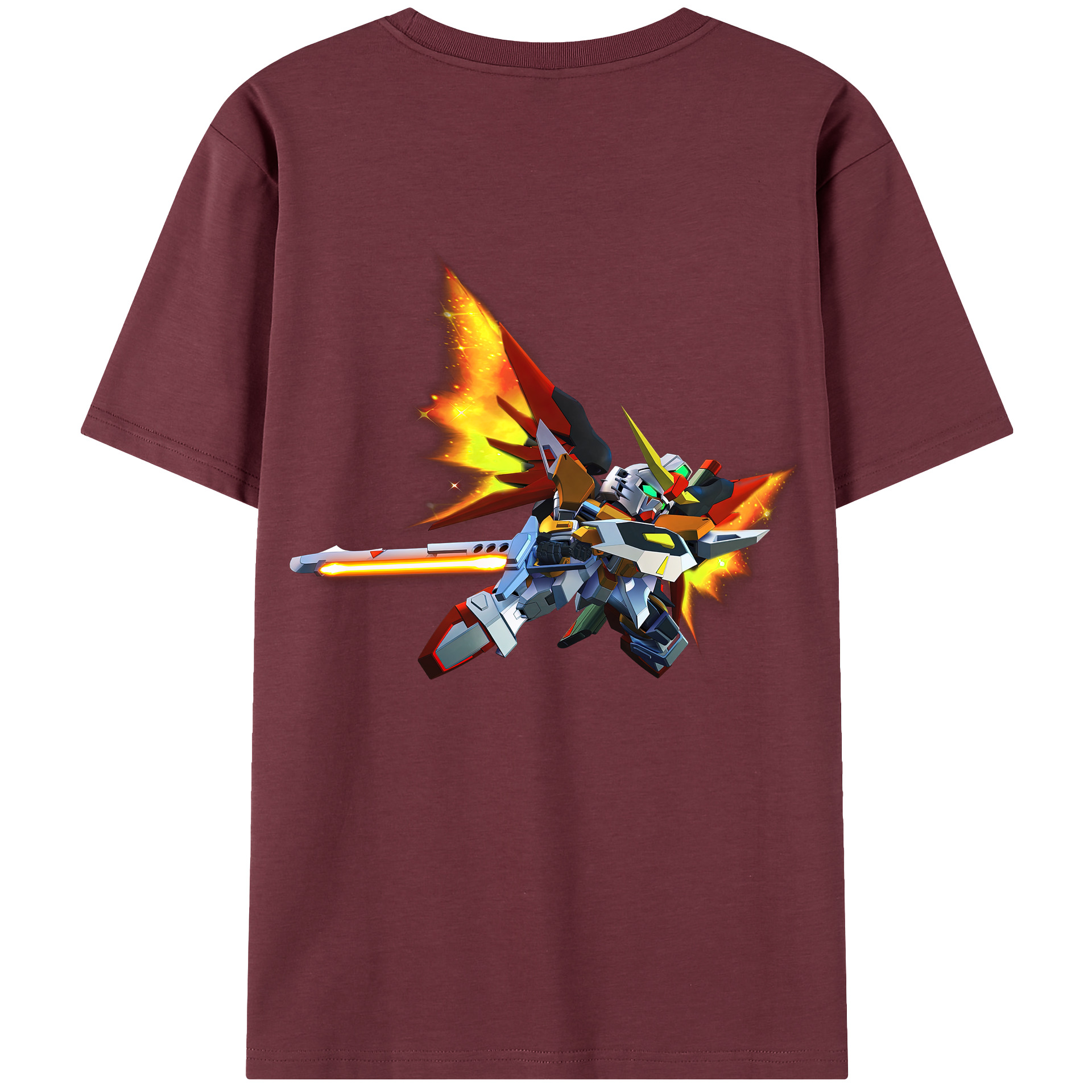 （画像用） 機動戦士ガンダム Mobile Suit Gundam 綿100％半袖Tシャツ（背面プリント）